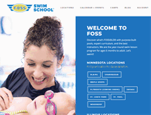 Tablet Screenshot of fossswimschool.com